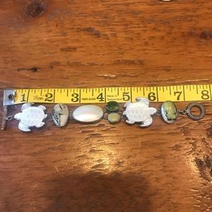 Amy Kahn Russell sterling Silver Turtle bracelet